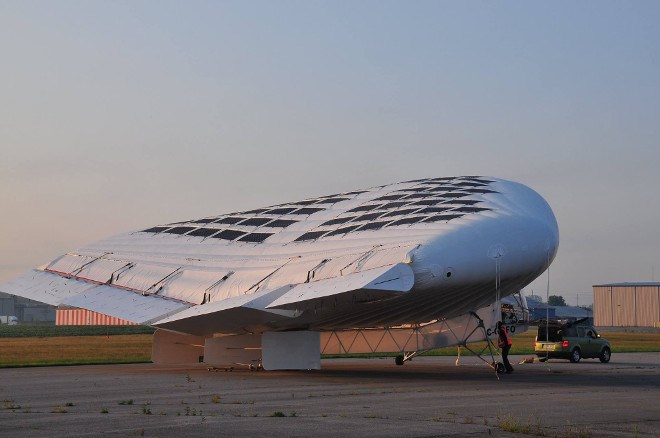 Brantford's Solar Ship flight-tests its aircraft at the city's airport 