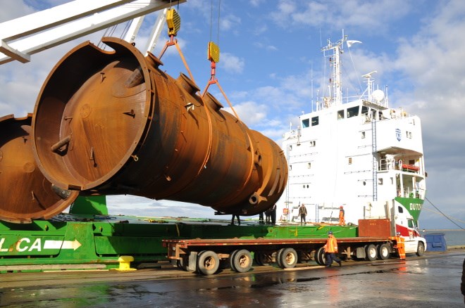 T-Bay Port Authority steel cargo