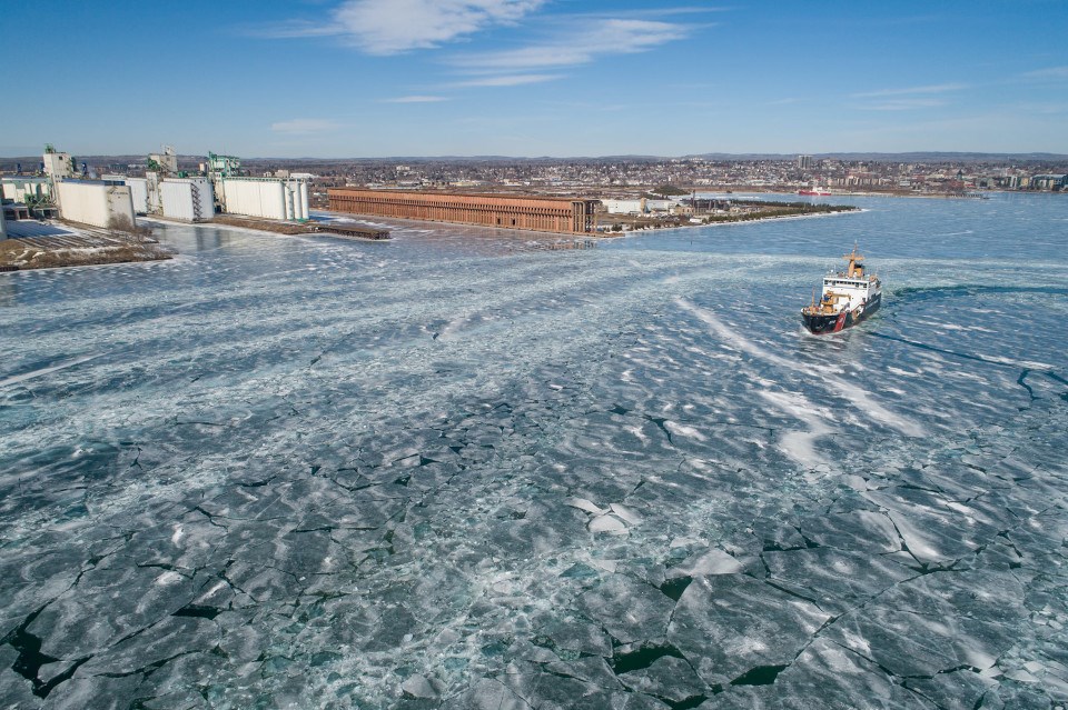 Thunder Bay waterfront March 2021 (Thunder Bay Port Authroity)