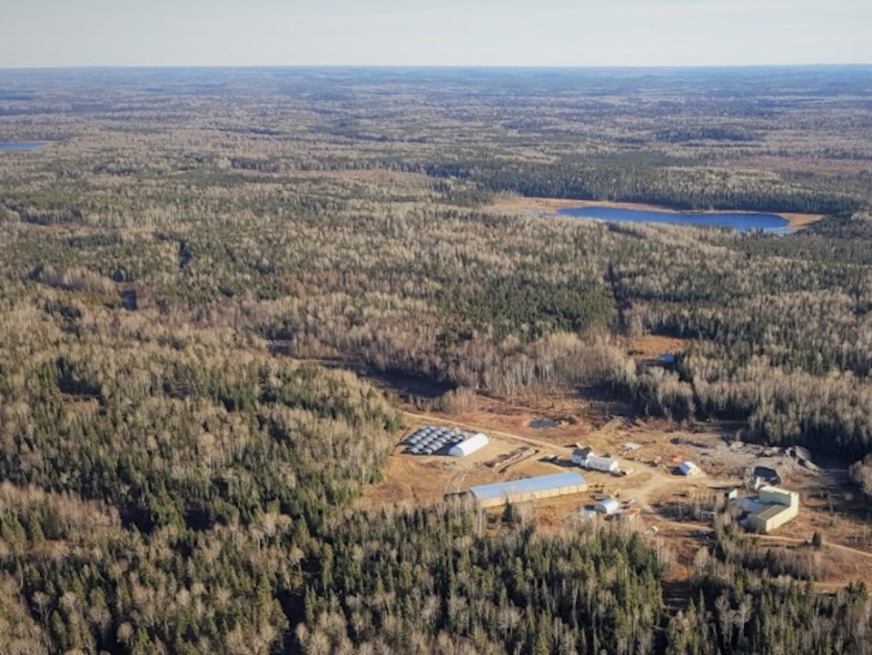 Treasury Metals Goldlund camp aerial photo