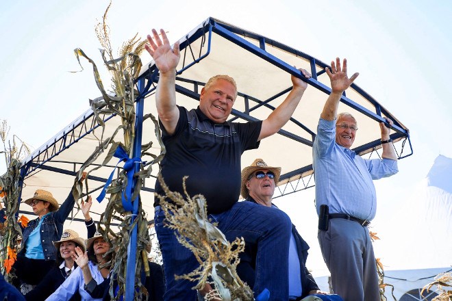 Ontario Premier Doug Ford was on hand during the opening day of the International Plowing Match and Rural Expo 2019 in Verner on Sept. 17. (Twitter photo)