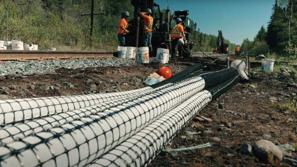 The S-Drain, developed by TBT Engineering, is designed to stabilize soft ground under railway tracks to prevent costly maintenance issues and downtime.