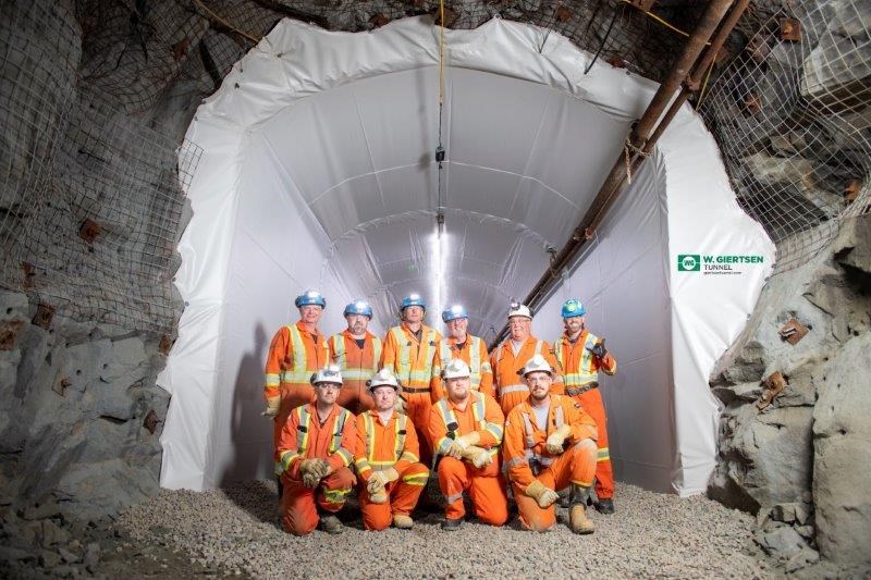 Schauenburg Industries has installed at the NORCAT Underground Centre a watertight membrane that seals areas from moisture and humidity.