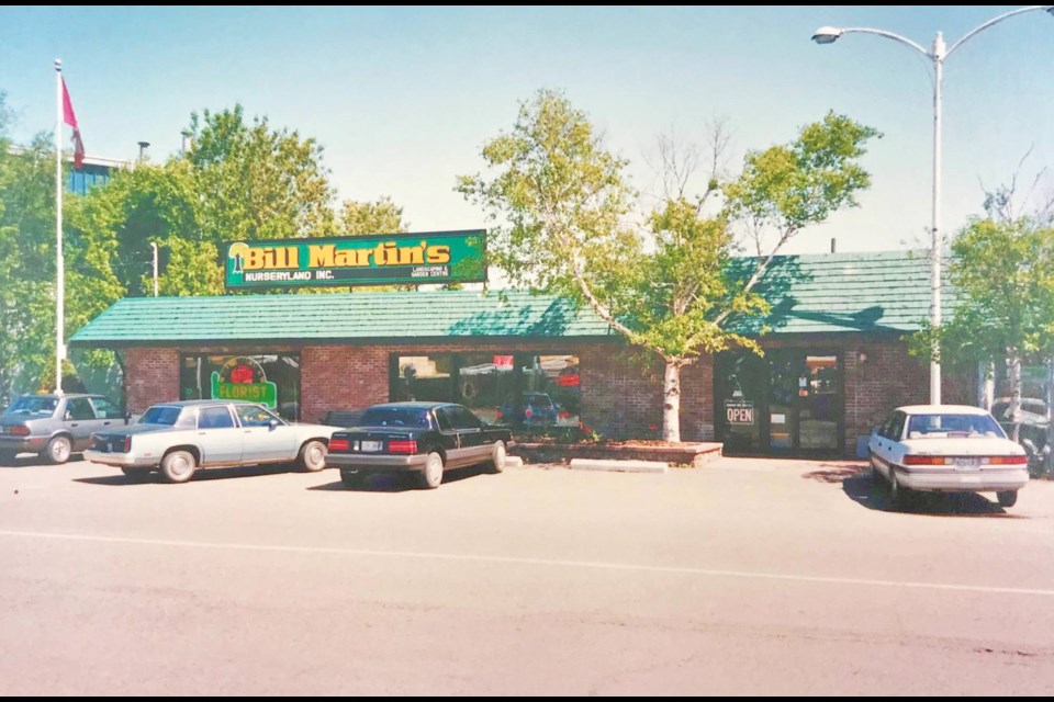 Bill Martin’s Nurseryland in the 1980s. The florist shop on the left is now home to its unique gift shop featuring local artisans.