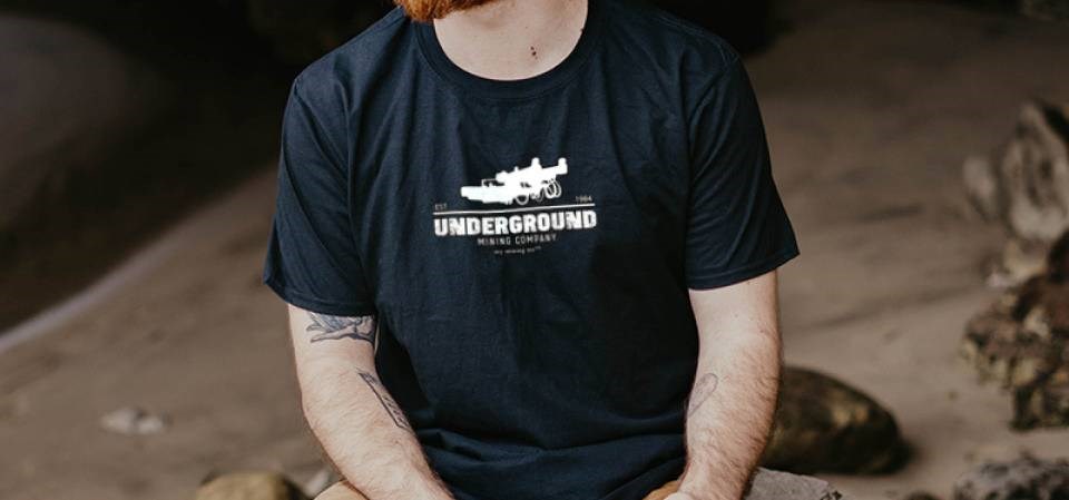 A dozen or so mining-related designs are available through the Sudbury company My Mining Tee, whose goal is to spark interest in the mining industry.