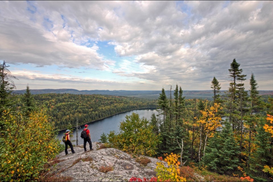 The Brush Lake Lookout is a popular feature at Mississagi Provincial Park.