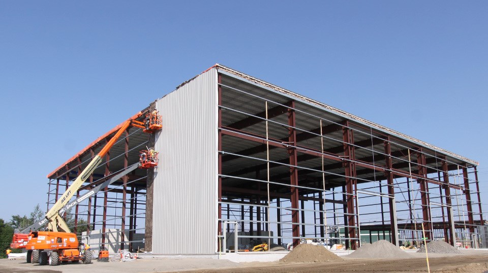 Construction on Norgalv's 35,000-square-foot hot-dip galvanizing plant in North Bay reached the midway point in August. The plant is expected to be operational by the end of 2020. (Supplied photo)