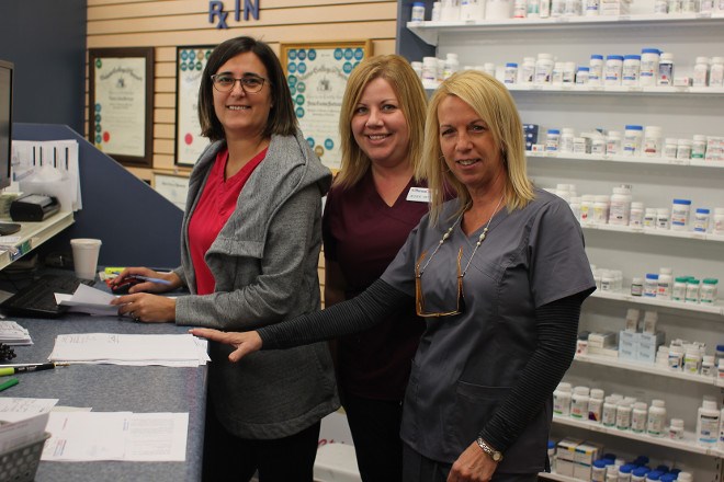 Staff at the Smooth Rock Falls Pharmacy are seeing new faces in town as people take advantage of a suite of financial incentives set up by the town to encourage new development. (Supplied photo)