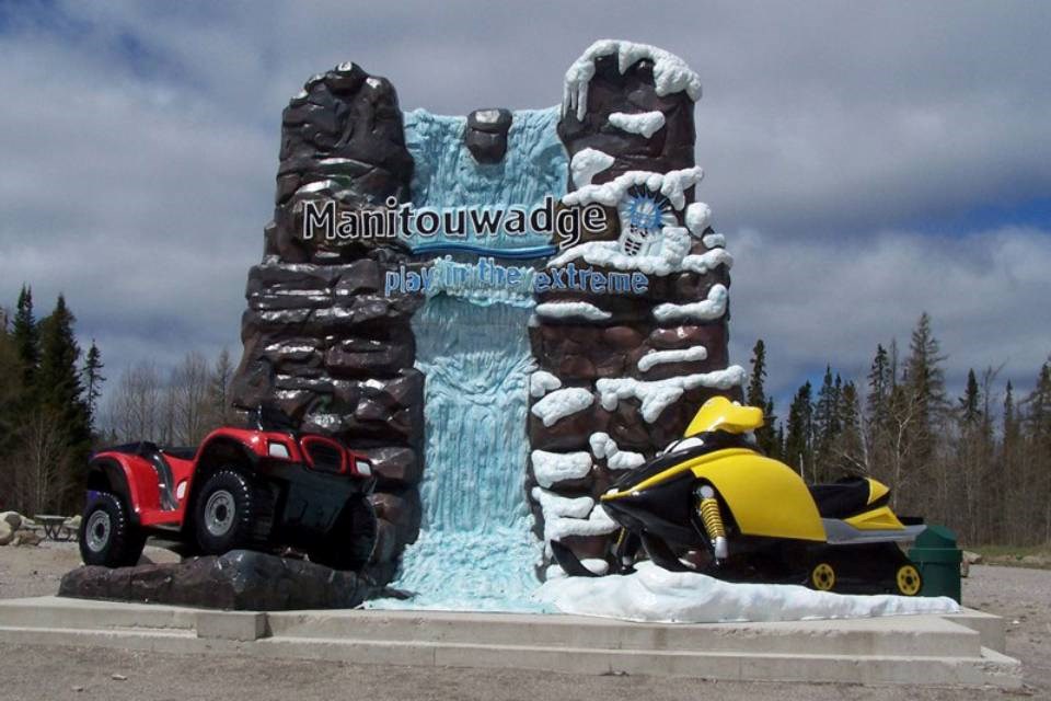 2025-04-10-manitouwadge-welcome-sign-supplied