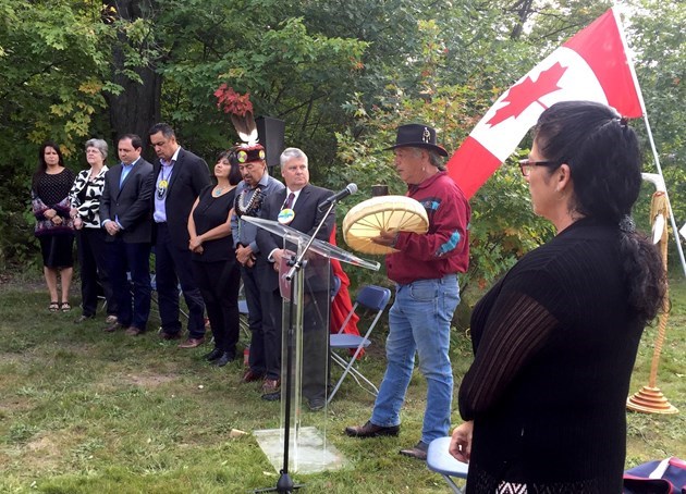 Federal funding of $5.1 million for the Anishinabek Discovery Centre was announced on Friday, Sept. 15, 2017. (David Helwig photo)