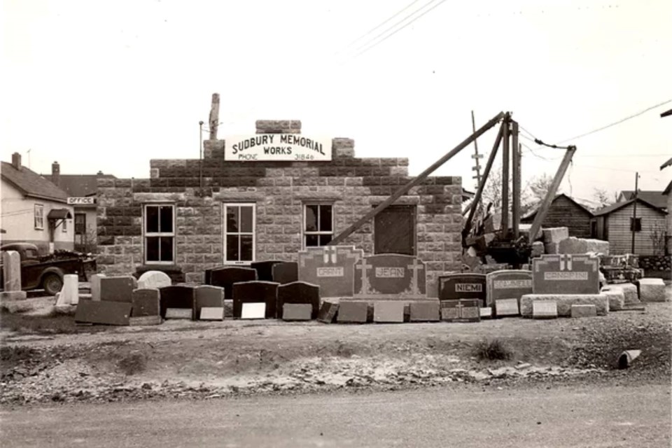 Sudbury Memorial Works opened on Arnley Street in the west end of Sudbury in 1930.