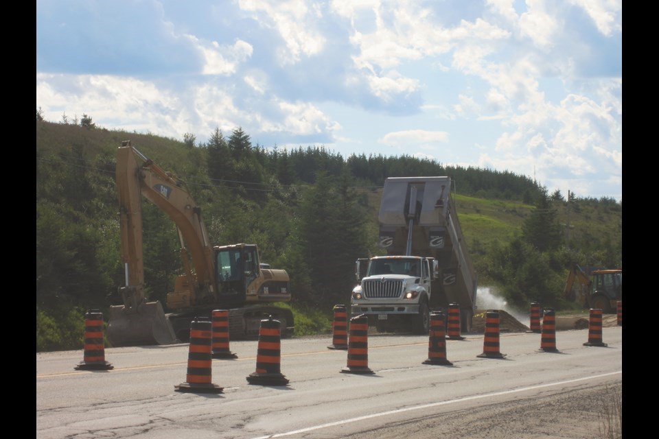 Phase 1 of the Connecting Link work — along Highway 101 East near South Porcupine — was completed last year in Timmins. Andrew Autio for TimminsToday
