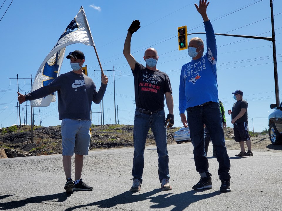 Vale picket line