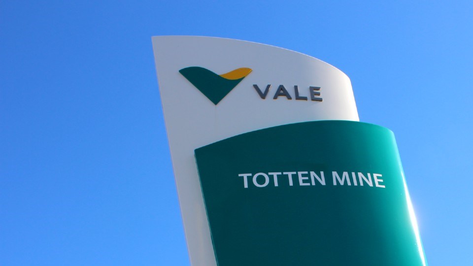 Vale Totten Mine sign