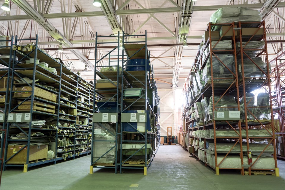 Voyageur Aviation parts warehouse