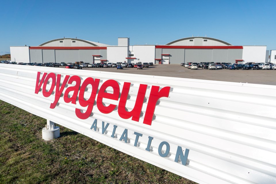 Voyageur Aviation sign (North Bay)