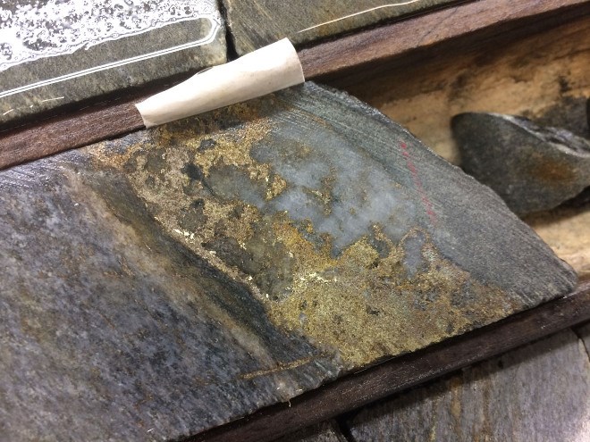 Wallbridge Fenelon gold core sample