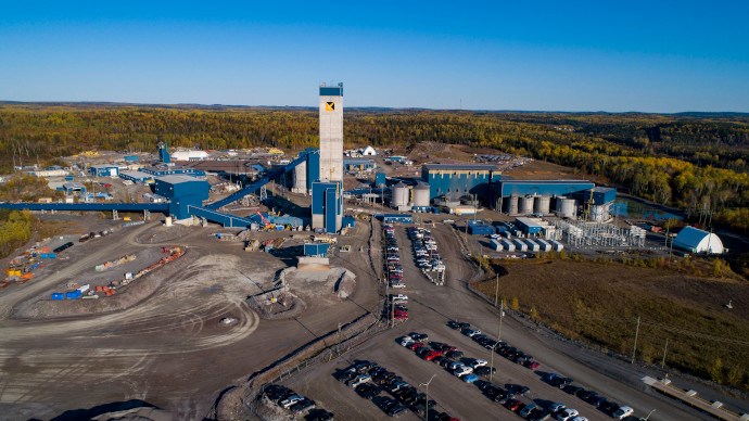 Young Davidson Mine Alamos (aerial photo)