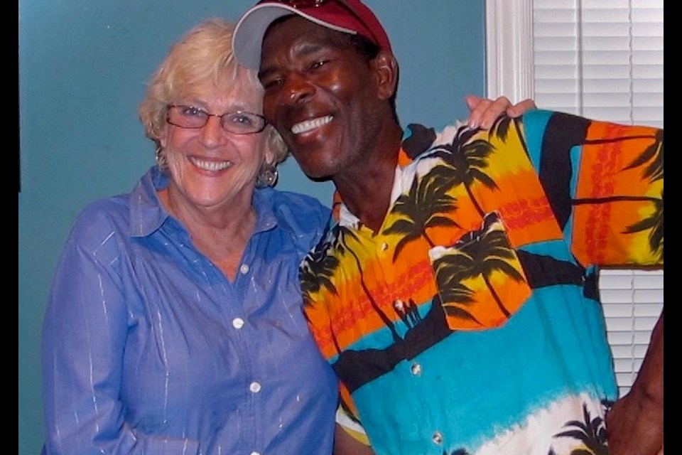 Carol Miller with good friend Cornelius Lewis at Orchard Park Church.