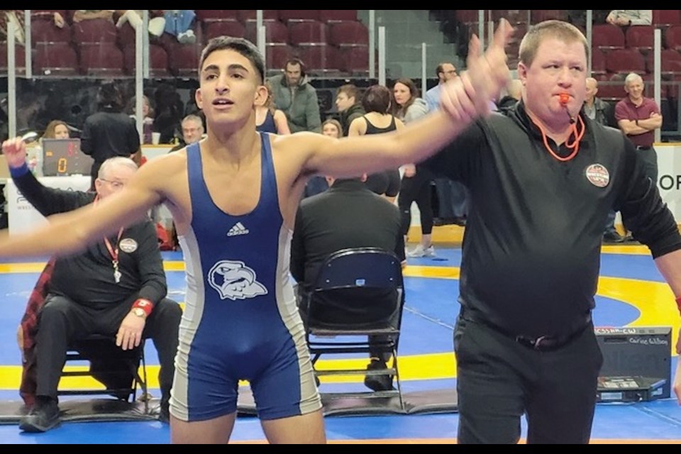 Zubin Gatta returns from OFSAA with a gold medal. 
