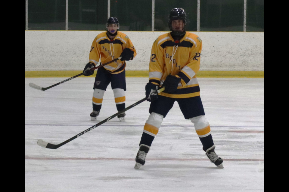 Predators forward Josh Frena of NOTL scored his first GMHL goal, the game winner, in his second game with the team, a 5-2 win over St. George