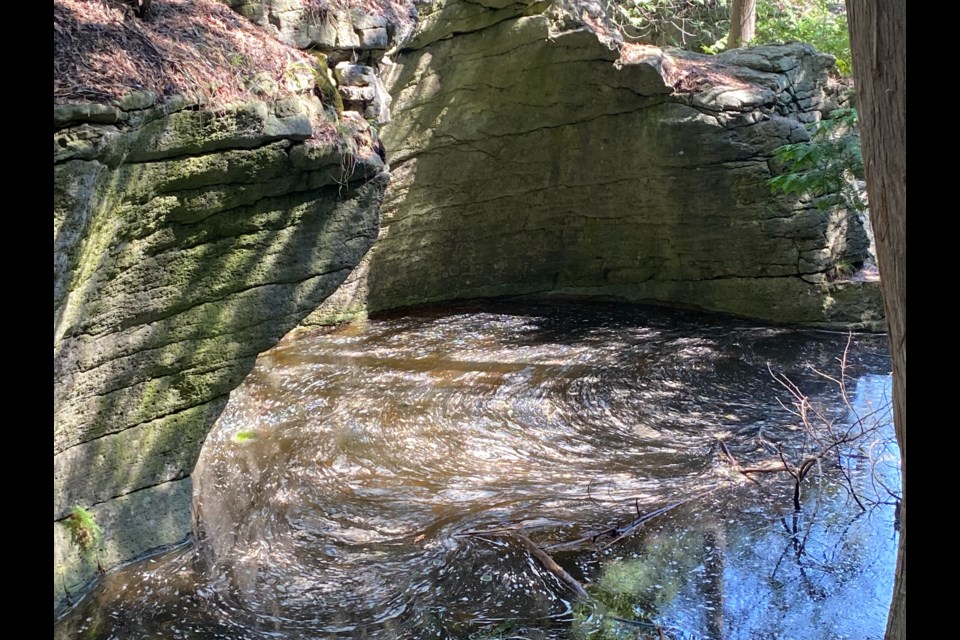 David Gilchrist and his wife Claudia camped at Rockwood Conservation Area, where they found lots to see including grottos, glacial potholes, and the ruins of an old mill, as well as lots to do, with kayaking, hiking and swimming on the list.