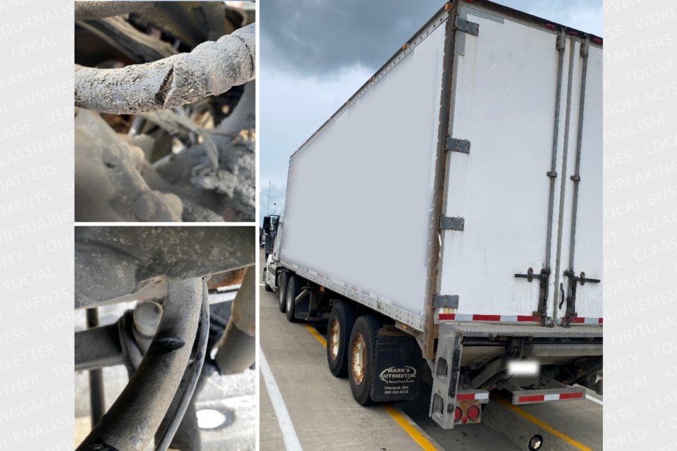 The Niagara Regional Police Service held an enforcement initiative focusing on commercial motor vehicle enforcement this week in Lincoln and West Lincoln.