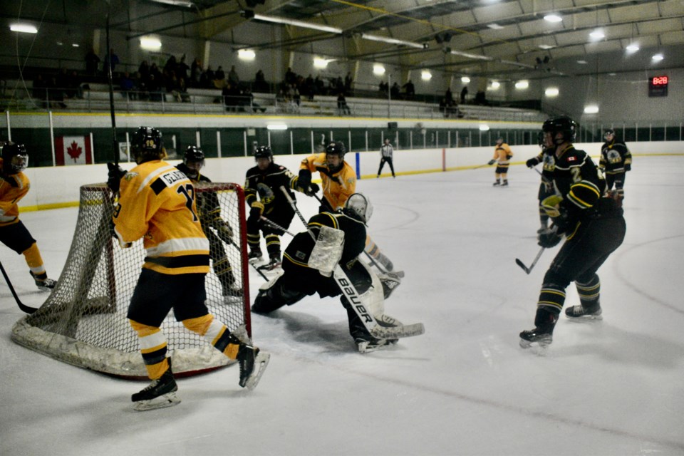 Rookie goalie Warren Krogman played his first game for the Niagara Predators Friday, with a 5-1 win