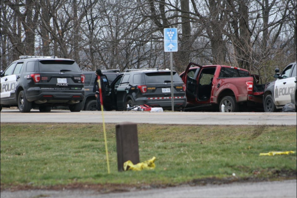 It took four police services to finally pull over the suspect in his pickup truck on the Niagara River Parkway, and several lives were endangered during that time. (Mike Balsom, file photo)