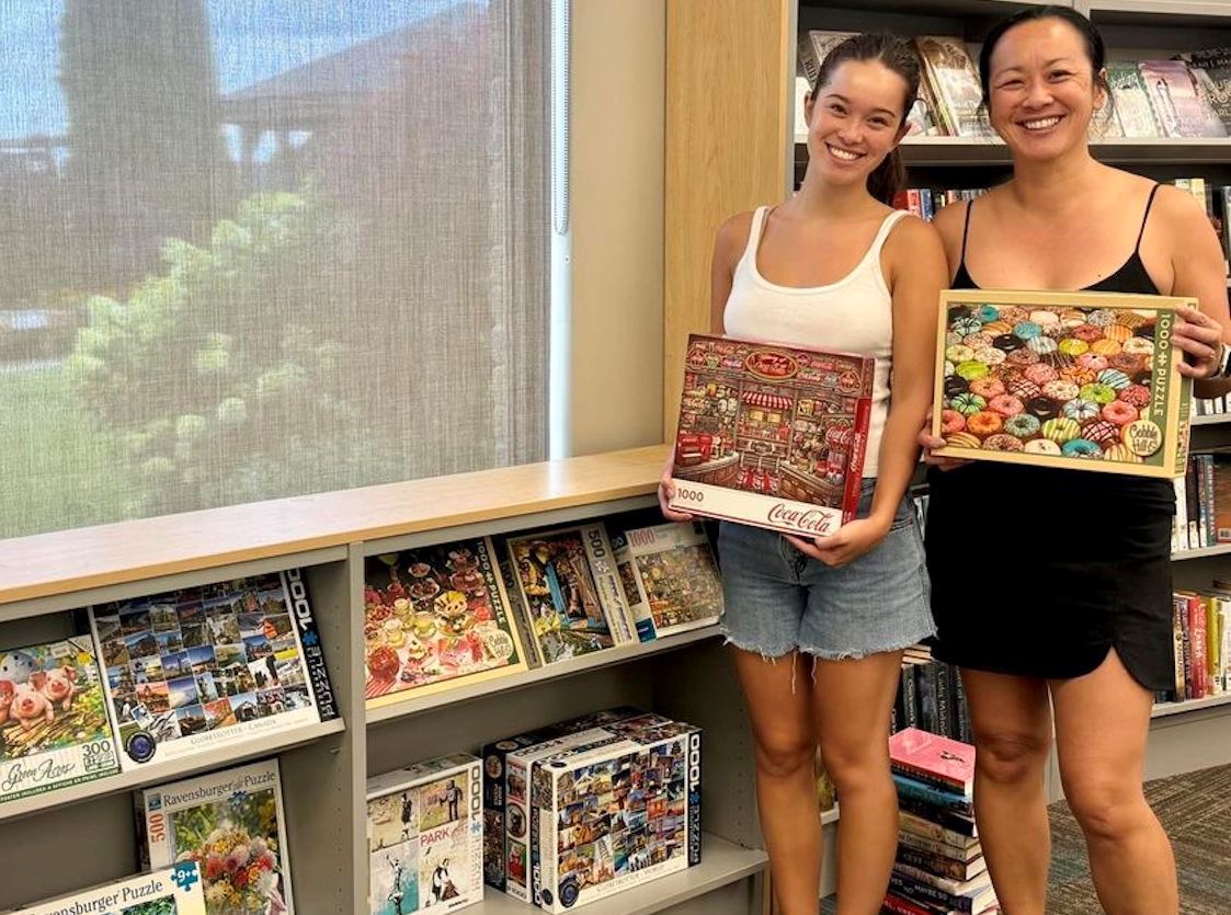 Activities for all ages: take a puzzle, leave a puzzle is a new initiative of the library. Back again to keep kids entertained this summer: a book club, story time, and pop-up libraries.