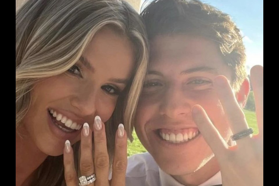 Stephanie LaChance and Mitch Marner got married in Niagara-on-the-Lake Saturday