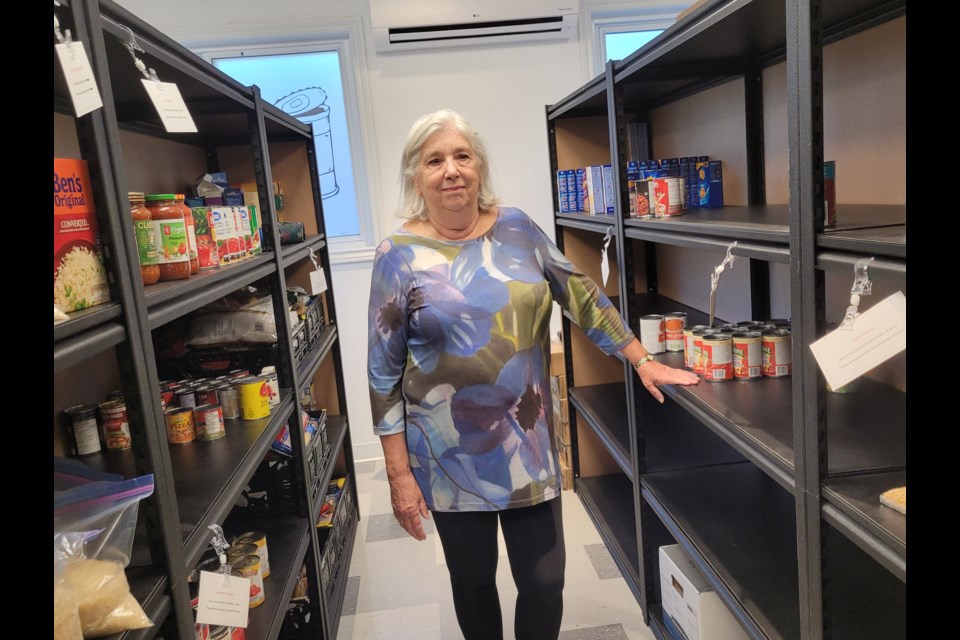 Shelves are pretty bare — even stock of Kraft Dinner needs replenished, and that never happens, says Cindy Grant. 