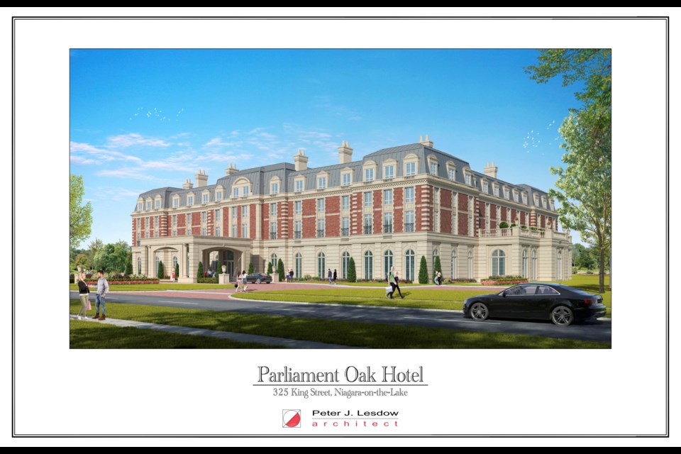 The planning and design company submitted this rendering of the Parliament Oak Hotel.