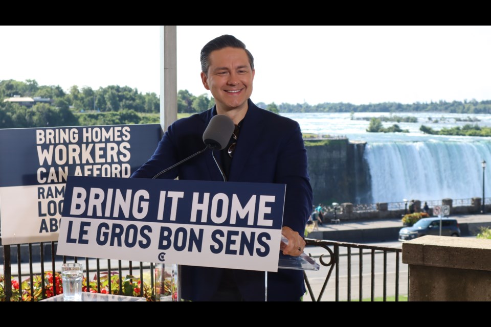 Conservative Party and official opposition leader Pierre Poilievre paid a visit to Niagara this week
