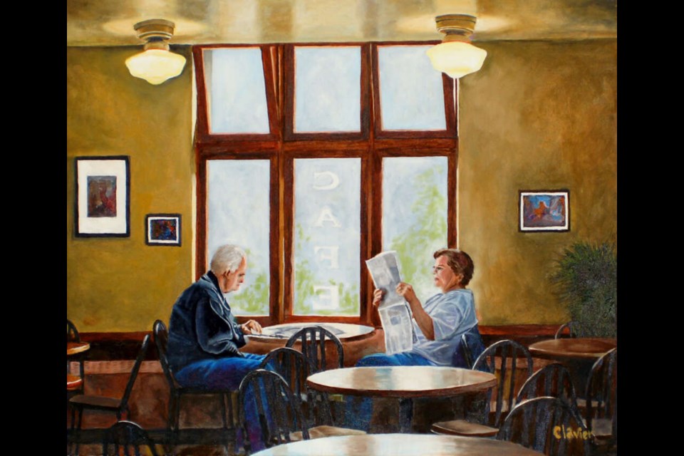 Artist Ron Clavier's Cafe