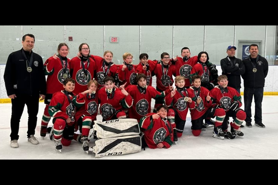 The Wolves U13 Local League Team 1 captured their NDHL championship Sunday at Port Colborne's Vale Centre. 