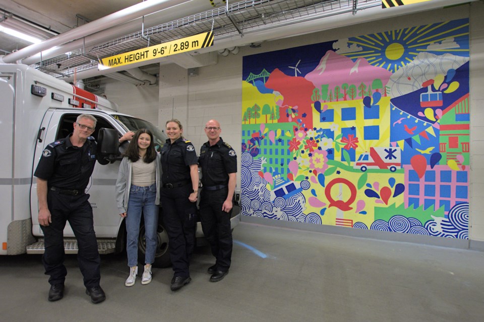 Paramedics held a small ceremony for artist Makaila Ross Thursday (June 9). "It's this constant reminder that we're truly appreciated for what we do," said Megan Lawrence.