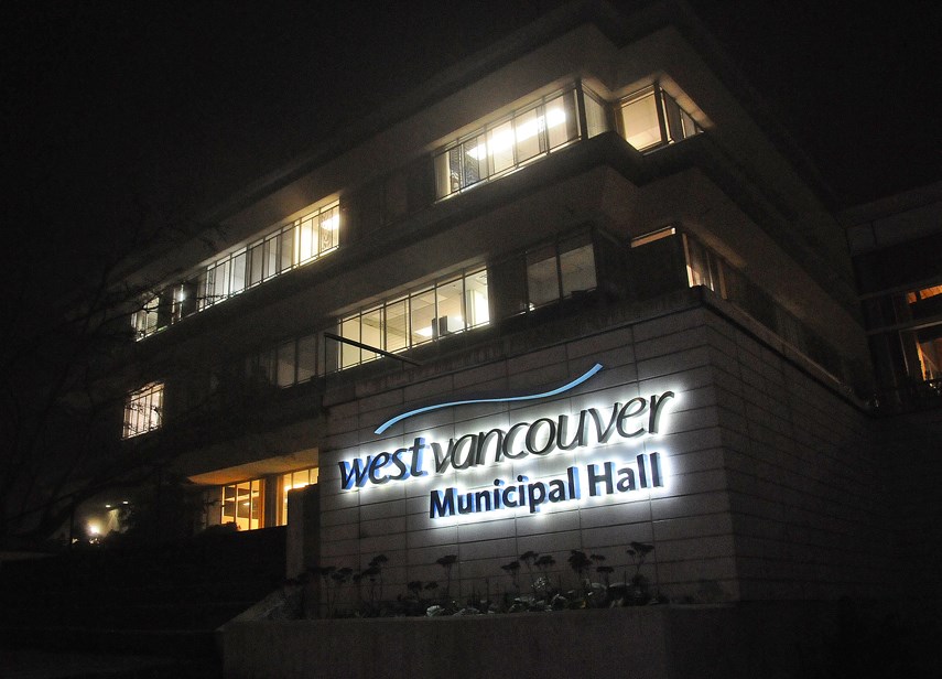 West Van Municipal Hall at Night CINDY