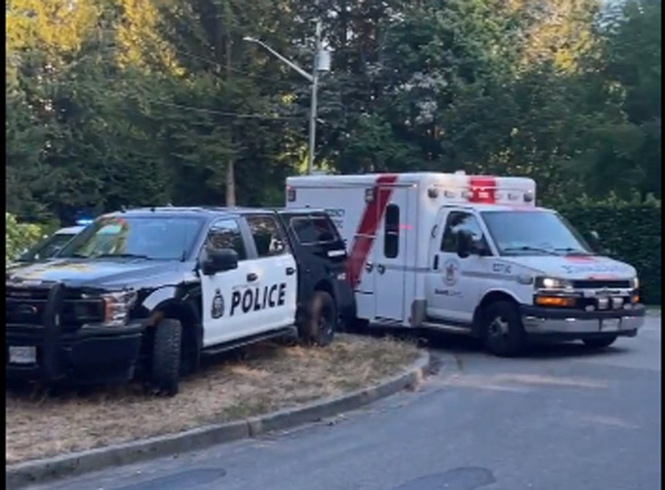 West Van wedding crash scene