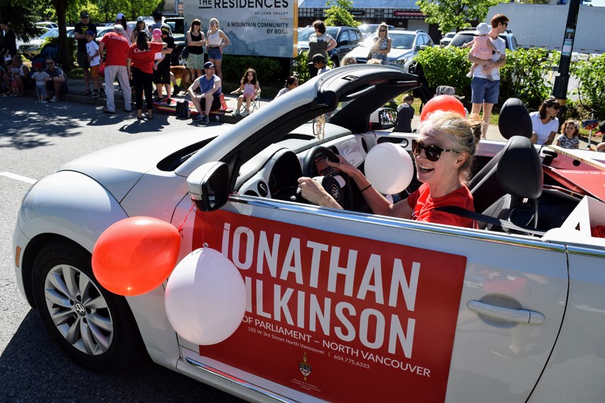 Victoria Rowbotham takes part in the 2018 Lynn Valley Day parade.