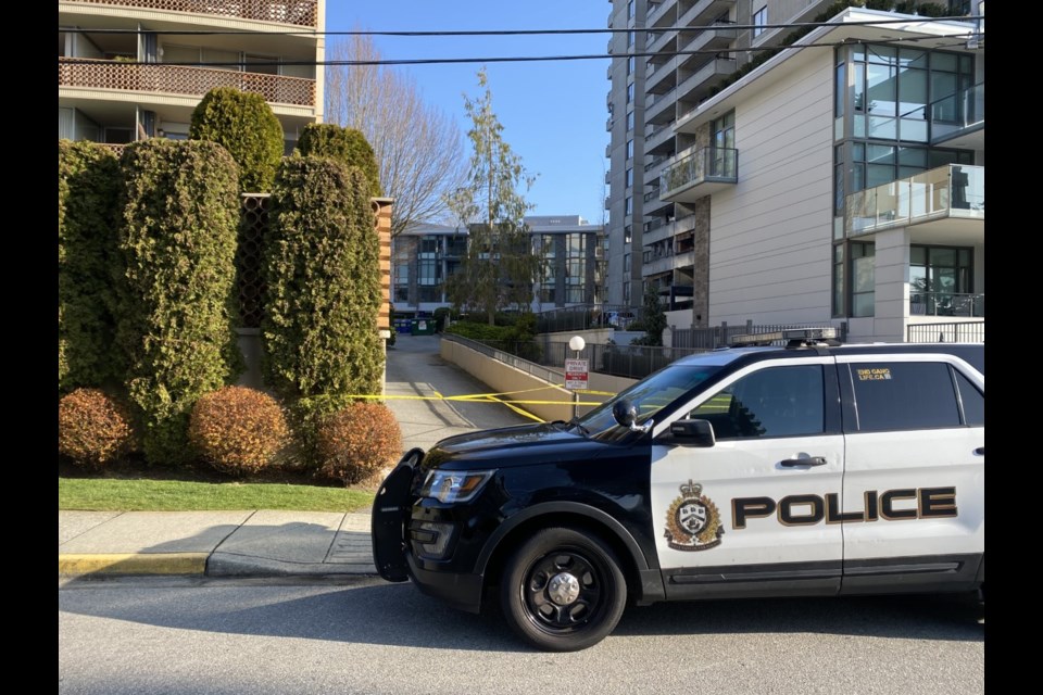 An apartment in West Vancouver has been cordoned off by police following an altercation that resulted in the death of a man. 