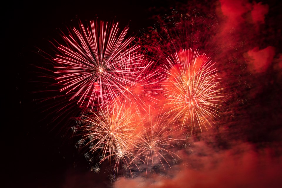 fireworks stock image