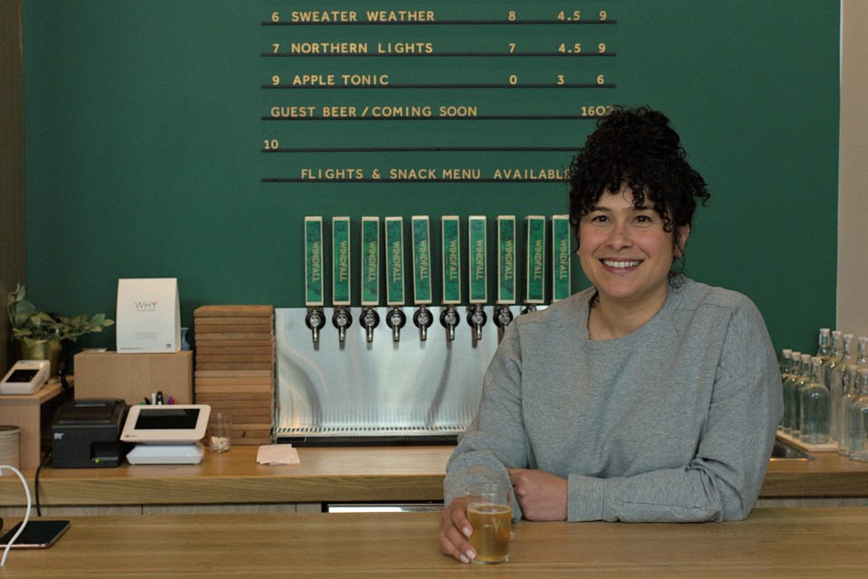 Nathaly Nairn, co-founder of North Vancouver's Windfall Cider, the fist urban cidery in B.C.