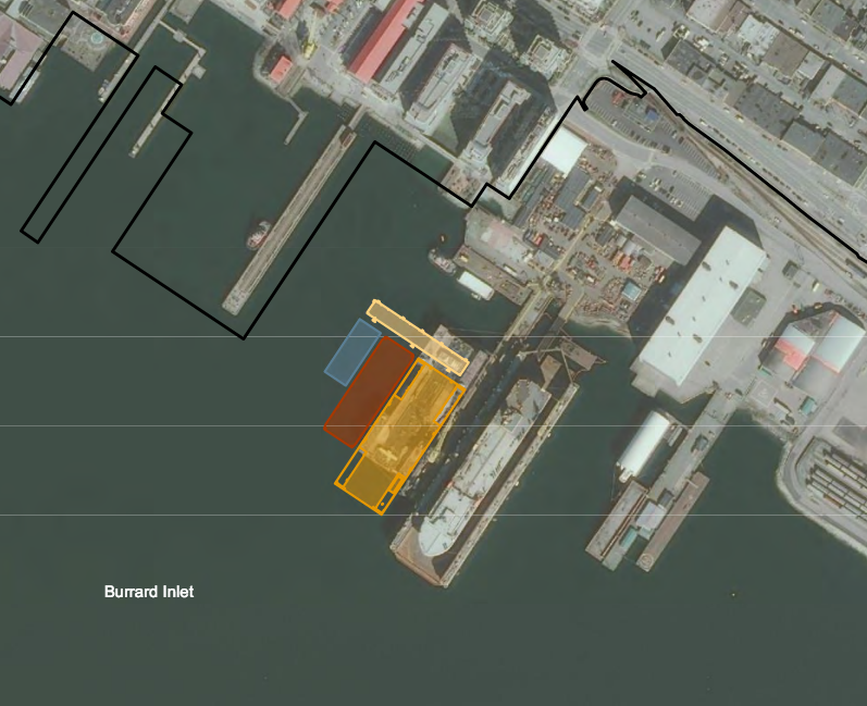 Vancouver Drydock expansion map