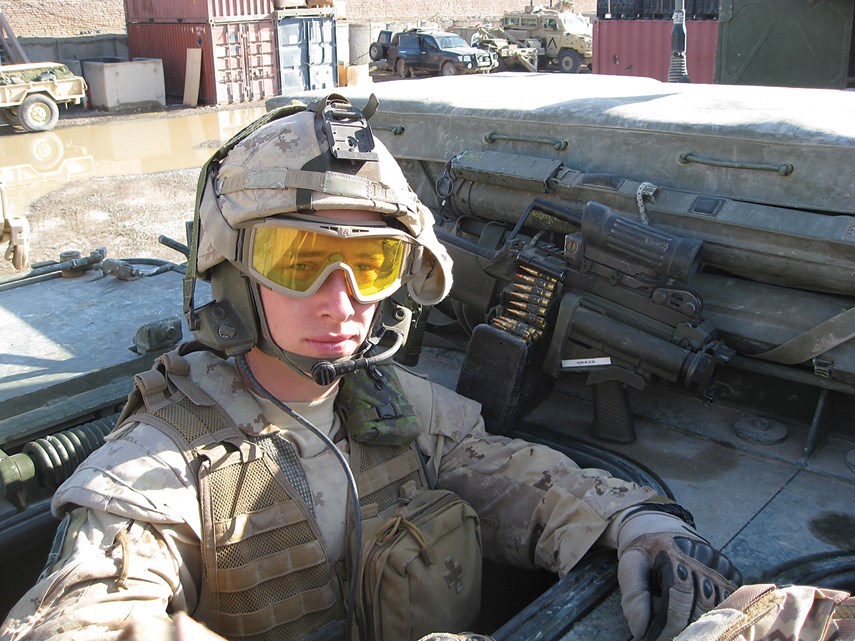 Jared Reynolds on duty in Afghanistan