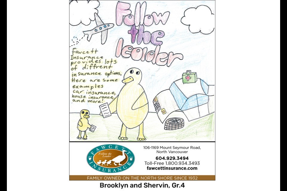 We let kids design the ads for a special section of the North Shore News, and they came up with some great creations!