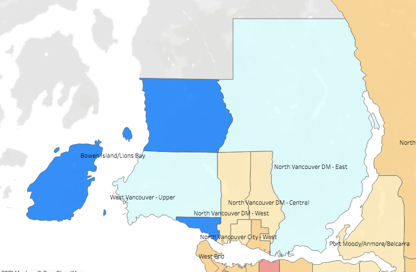 covid map positivity rates North Shore May27