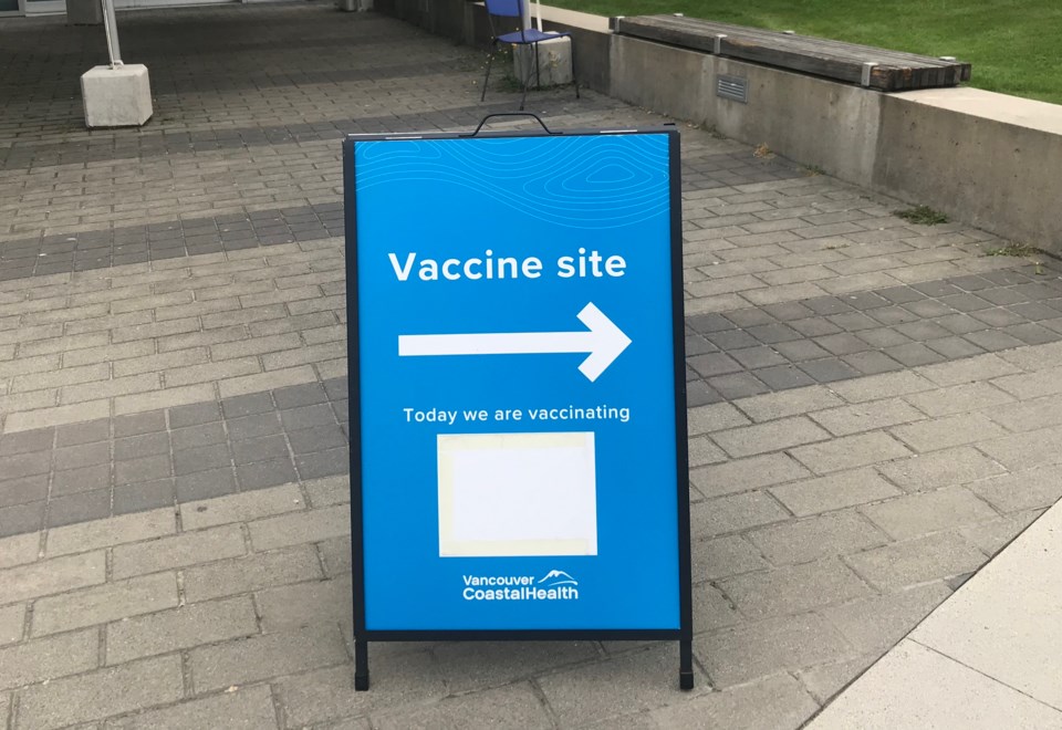 vaccine clinic sign