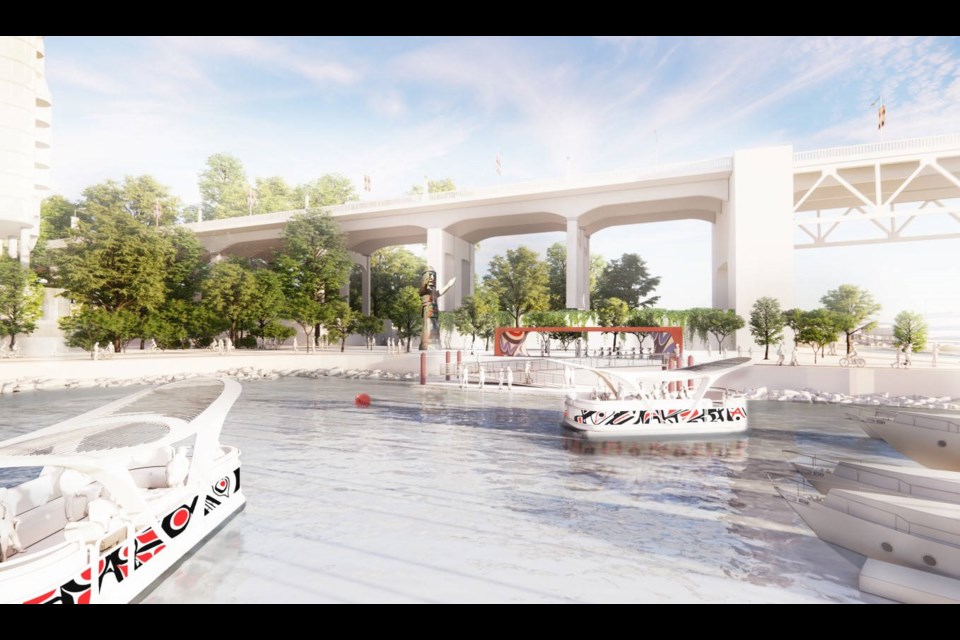 The development is designed mainly for people without cars, and includes plans to activate water taxis and light rail in the area.