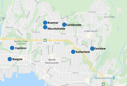 SD44 has identified seven potential school sites for creating childcare spaces.